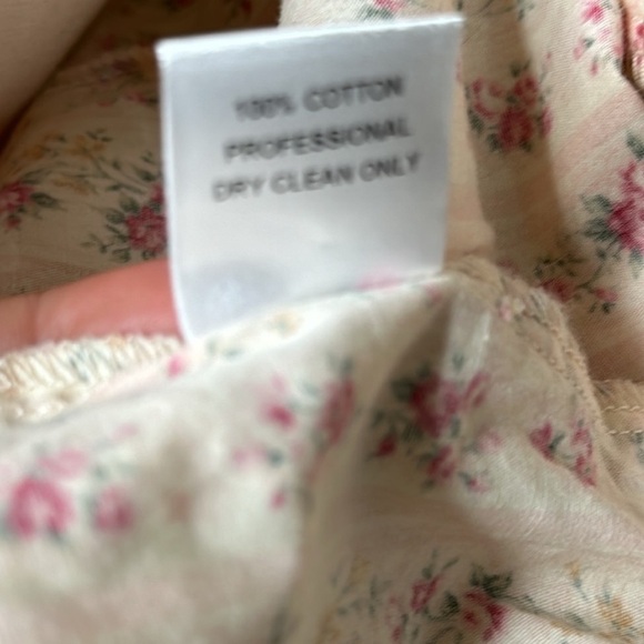 NWOT Revolve Petersyn Mimi Zip Peplum Top Beige Pink Sz Small Cottage Victorian - Picture 15 of 15